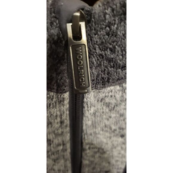 Woolrich Sweater Men's XXL Gray Pullover 1/4 Zipper Model: HMQ00385 Pre-owned‎ - Picture 3 of 7